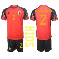 Belgium Toby Alderweireld #2 Replica Home Minikit World Cup 2022 Short Sleeve (+ pants)